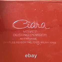 Vintage CIARA Gift Set 2 Oz. Velvet Dusting Powder. 95 oz Perfume Charles Revson