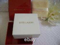 Vintage CINNABAR Estee Lauder Perfumed Dusting Powder Puff 3 oz Sealed New