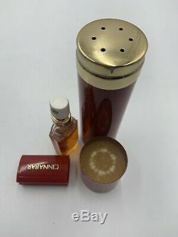 Vintage CINNABAR Perfumed Dusting Powder 2.5oz Estee Lauder. 25 Fragrance Spray