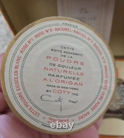 Vintage COTY Set, Dusting Powder And Perfume L'Origan And Naturelle