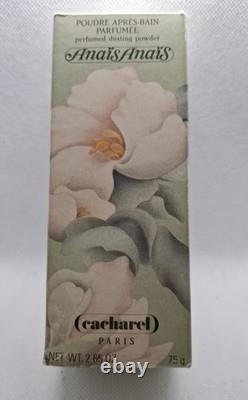 Vintage Cacharel Anais Anais Perfumed Dusting Powder 75g 2.65oz Boxed
