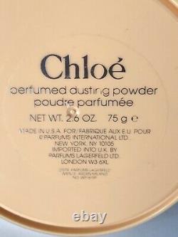 Vintage Chloe 2.6 Oz 75 g Perfumed Bath Body Dusting Powder Karl Lagerfeld NIB