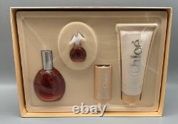 Vintage Chloè Parfum Lagerfeld Gift Set Box Perfume Lotion Dusting Powder