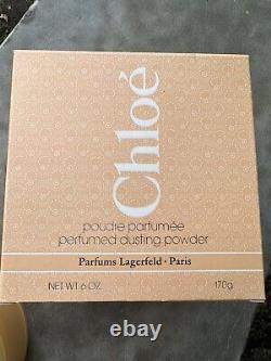 Vintage Chloe Perfumed Dusting Powder by Pafums Karl Lagerfeld, Paris