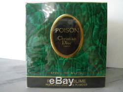 Vintage Christian Dior POISON 7 Oz Perfumed Bath Body Dusting Powder NIB SEALED