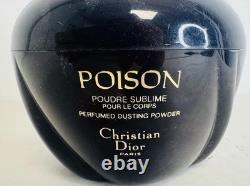 Vintage Christian Dior Poison Perfumed Dusting Powder with Puff, 200g
