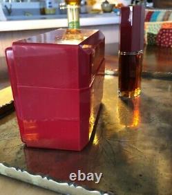Vintage Cinnabar Estee Lauder 50ml-1.7oz Fragrance Spray With Dusting Powder Box