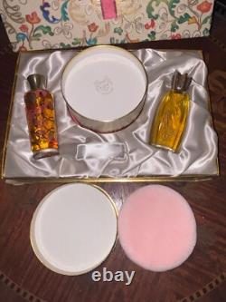 Vintage Coty L'aimant Bath Oil, Parfum De Toilette & Dusting Powder Gift Set