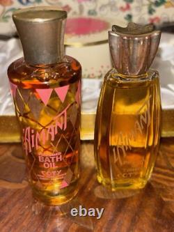 Vintage Coty L'aimant Bath Oil, Parfum De Toilette & Dusting Powder Gift Set