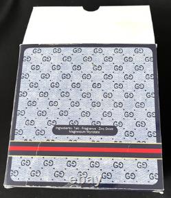 Vintage EAU DE GUCCI 4 oz / 120g Dusting Powder New in Box Poudre pour le corps