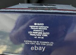 Vintage EAU DE GUCCI 4 oz / 120g Dusting Powder New in Box Poudre pour le corps