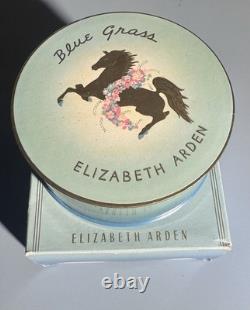 Vintage Elizabeth Arden New York Blue Grass Dusting Powder 5oz NOS Sealed Puff