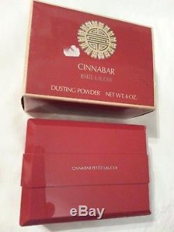 Vintage Estee Lauder CINNABAR Perfumed Body Dusting Powder 6 OZ U. S. A