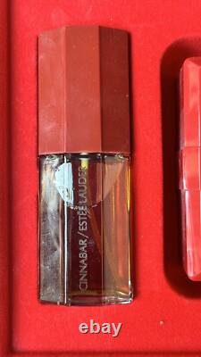 Vintage Estee Lauder Cinnabar 2PC Gift Set Eau Perfume 1.7oz/Dusting Powder 3oz