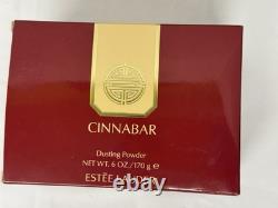 Vintage Estee Lauder Cinnabar 6 oz Perfumed Body Dusting Powder Sealed NIB