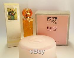Vintage Fleurs du Monde PDT Perfume & Dusting Powder by Faberge