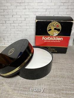 Vintage Forbidden Perfumed Dusting Powder 4oz/113g EXTREMELY RARE SEALED