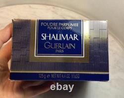 Vintage GUERLAIN Shalimar Perfumed Dusting Powder 4.4 Oz 125 Grams New