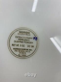 Vintage Giorgio Beverly Hills Extraordinary Perfumed Dusting Powder 5.0 Oz. NIB