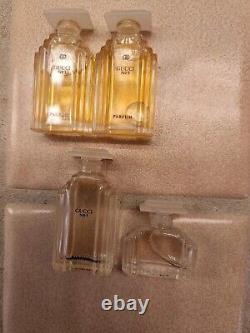 Vintage Gucci No 3 Perfumed Body Lotion 2 Dusting Powder 2 cologne bottles 4 Box