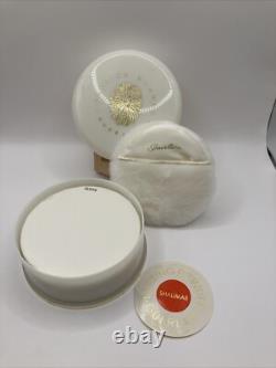 Vintage Guerlain Shalimar Dusting Powder 4oz withPuff Body Poudre Perfumed NEW