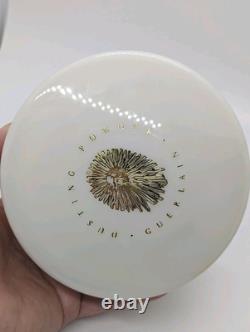 Vintage Guerlain Shalimar Dusting Powder 8oz withPuff Body Poudre Perfumed NEW