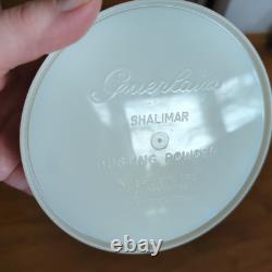 Vintage Guerlain Shalimar Dusting Powder 8oz withPuff Body Poudre Perfumed NEW