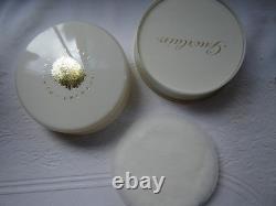 Vintage Guerlain Shalimar Perfumed Bath Dusting Powder + Puff NEW IN BOX 8 oz