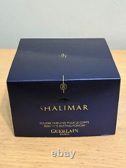 Vintage Guerlain Shalimar Perfumed Dusting Powder 4.4 oz with Box