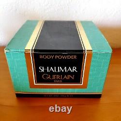 Vintage Guerlain Shalimar Perfumed Dusting Powder New Sealed 4 oz Unopened NIB