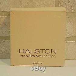 Vintage Halston Perfumed Bath Body Dusting Powder 5 OZ. NIB NEW 150 G WOMEN