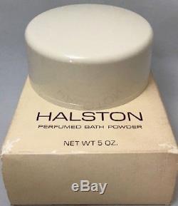 Vintage Halston Perfumed Bath Body Dusting Powder 5oz NIB 150g for Women
