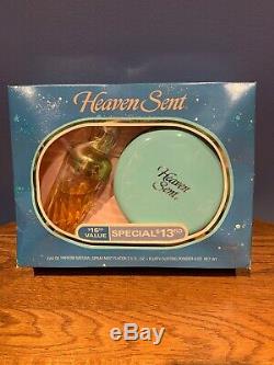 Vintage Heaven Sent Gift Set Perfume Spray 2.5 oz Dusting Powder 4 oz NIB