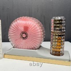 Vintage Houbigant Essence de Chantilly Perfume Powder Box Gift Set Women 2pc New