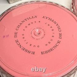 Vintage Houbigant Essence de Chantilly Perfume Powder Box Gift Set Women 2pc New