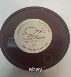 Vintage J'ai Osé by Guy Laroche Perfumed Dusting Powder 5 oz-Open- Full RARE
