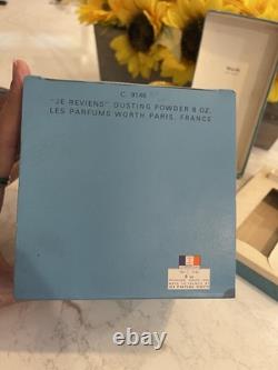 Vintage JE Reviens WORTH Perfume POWDER Amber Box & Cologne Lot