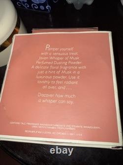 Vintage Jovan Whisper Of Musk Dusting Powder 5 Oz New With Box Perfumed