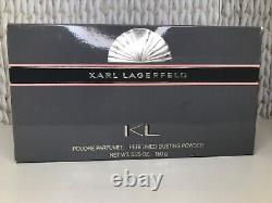 Vintage KL KARL LAGERFELD Perfumed Dusting Powder 5.25 oz/ 150g NIB