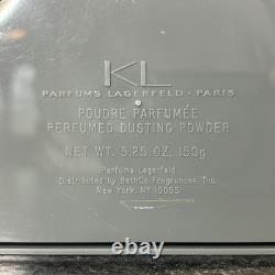 Vintage Karl Lagerfeld KL Perfumed Dusting Powder 5.25 oz SEALED Retired