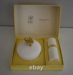Vintage L'Air Du Temps Gift Set Sealed 6 oz Dusting Powder & 2 oz Spray Perfum