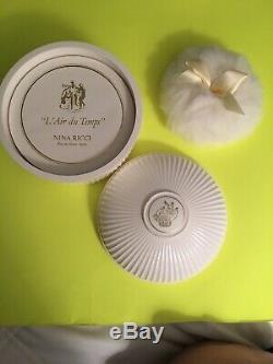 Vintage L'Air Du Temps Nina Ricci perfume body dusting powder LARGE 6oz new