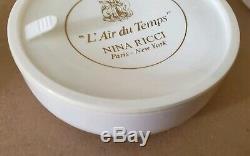 Vintage L'Air Du Temps Nina Ricci perfume body dusting powder large new in box