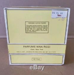Vintage L'Air Du Temps Nina Ricci perfume body dusting powder large new in box