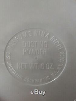 Vintage L'Air Du Temps Perfumed Dusting Powder In White Dove Box Nina Ricci 6 Oz