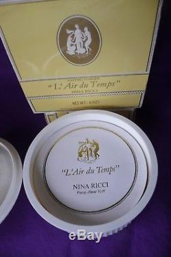 Vintage L'Air du Temps Perfumed Bath Body Dusting Powder Nina Ricci 6 oz NOS Box