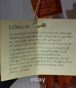 Vintage L'ORIGAN by Coty (Div. Pfizer) Cologne 1.8 oz + Dusting Powder 4 oz Set