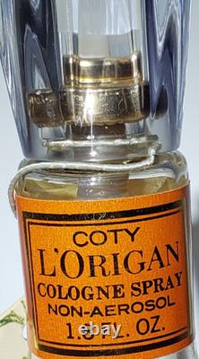 Vintage L'ORIGAN by Coty (Div. Pfizer) Cologne 1.8 oz + Dusting Powder 4 oz Set
