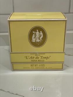 Vintage L'air du Temps Nina Ricci Perfumed Dusting Powder 6 oz Puff Refill New