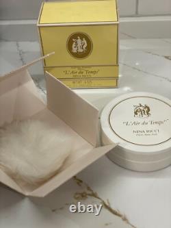 Vintage L'air du Temps Nina Ricci Perfumed Dusting Powder 6 oz Puff Refill New